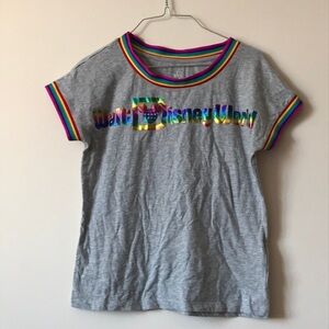 Grey and Rainbow Disney World Tee Shirt